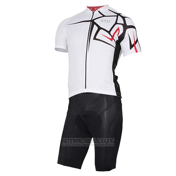 2017 Fahrradbekleidung Gore Bike Wear Power Adrenaline Wei Trikot Kurzarm und Tragerhose - zum Schließen ins Bild klicken